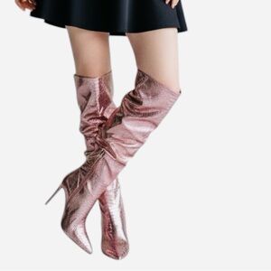 Beautiisoles by Robyn Shreiber "Pam" Slouch High Shaft Boots Made In Italy NWOT